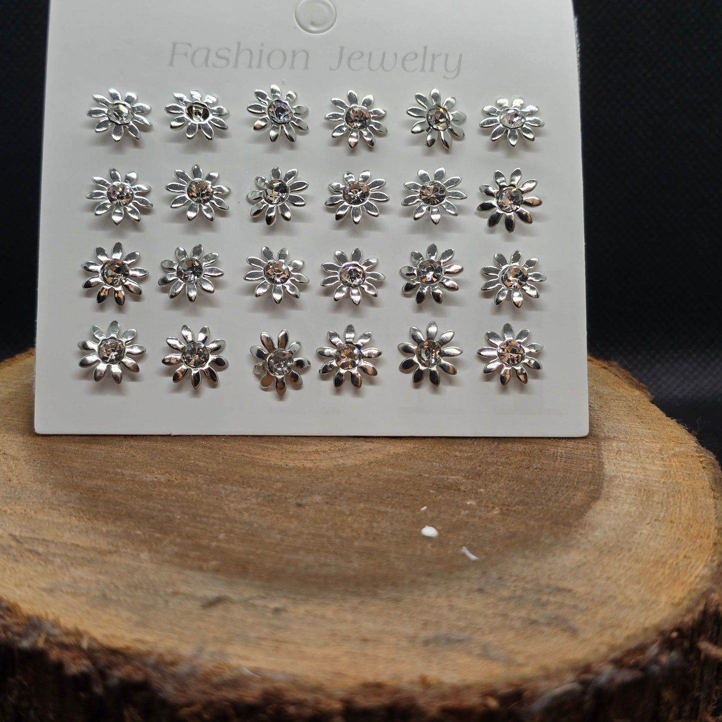 Silver Series Hypoallergenic Stud Earrings-12pcs