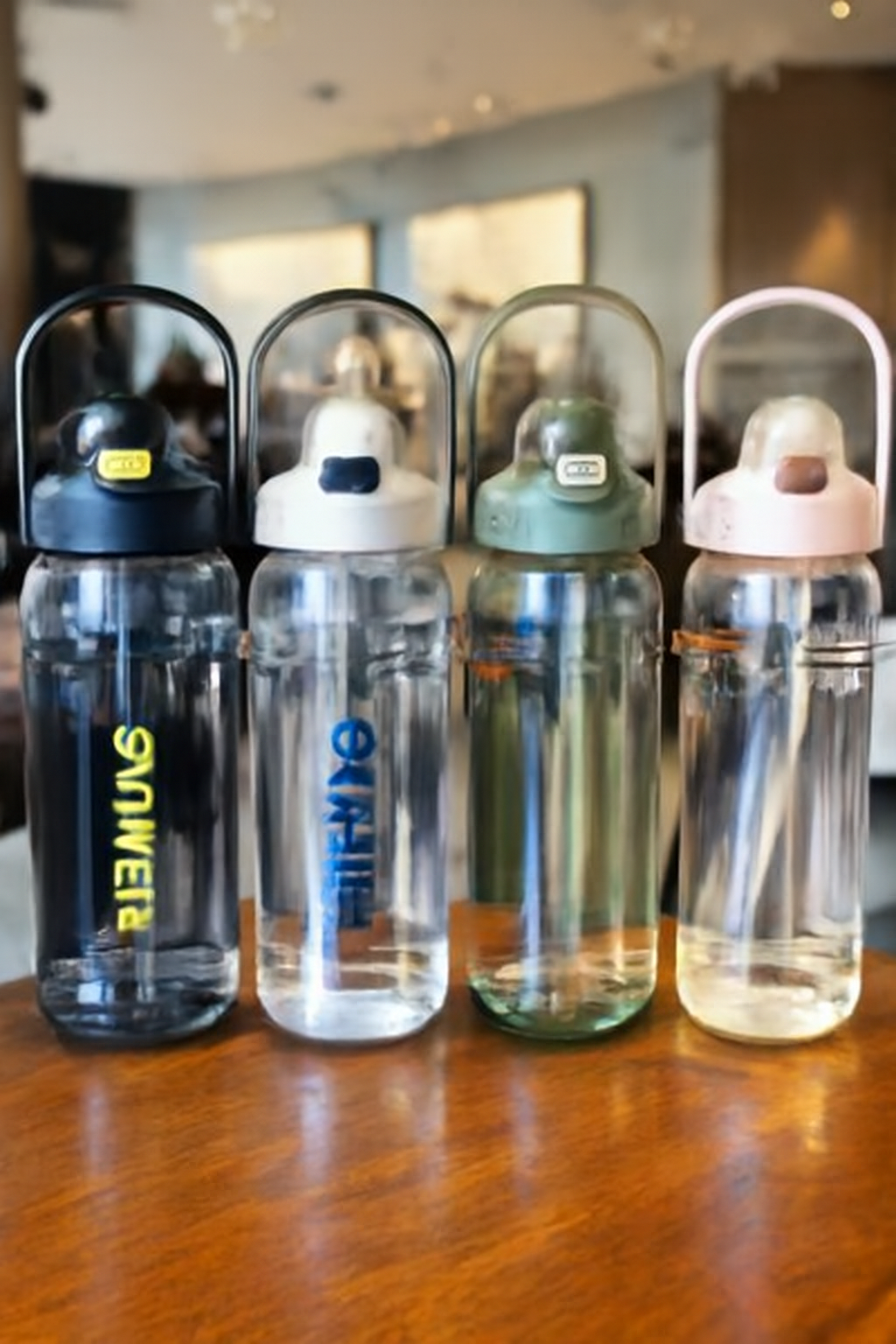 Large Capacity Double Drinking Straw Cup