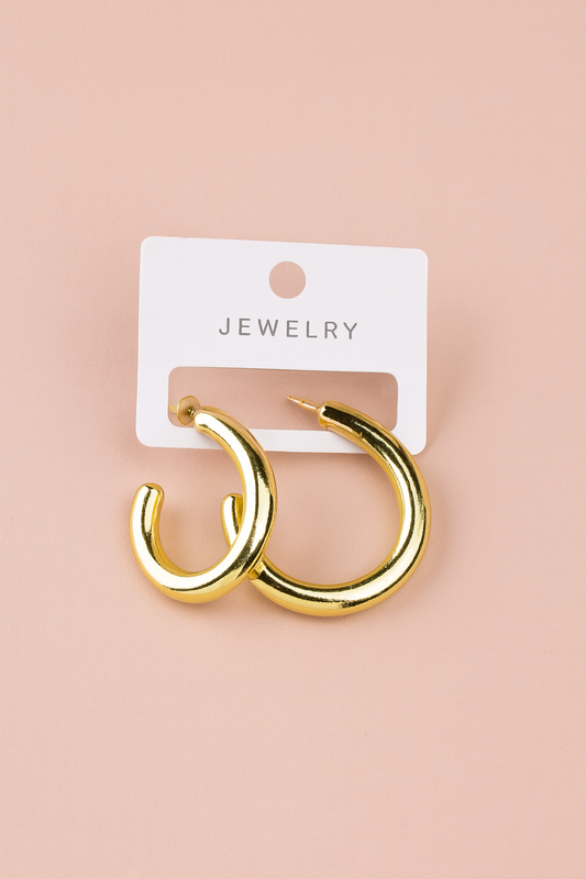 Golden Minimalist Chic Earrings