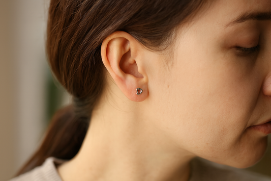 Silver Series Hypoallergenic Stud Earrings-12pcs