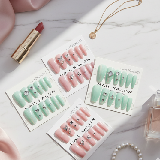 Crystal Press on Nails