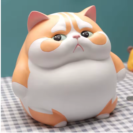 Small Chubby Cat Piggy Bank