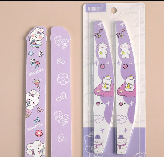 Cartoon-Shaped Nail File-2pcs