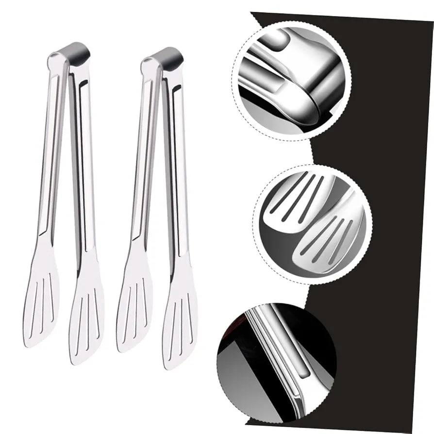 Three Hollow Lines 9 inch Food Tong