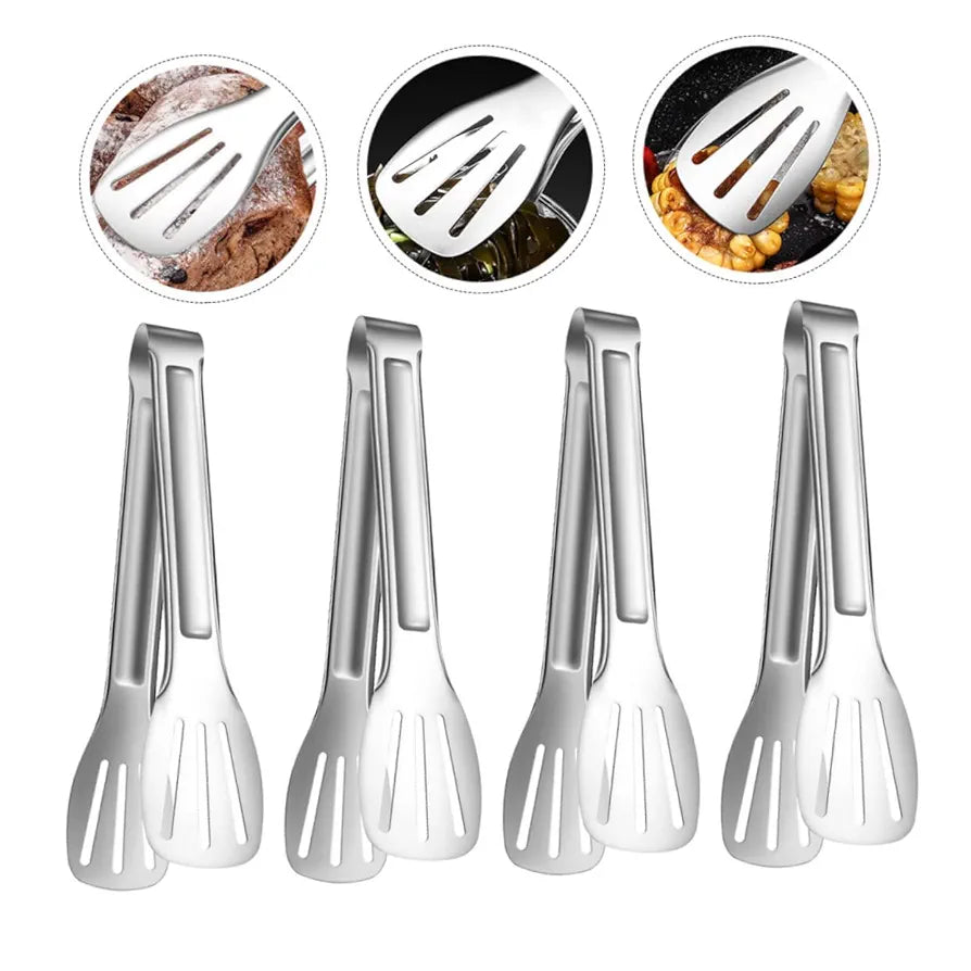 Three Hollow Lines 9 inch Food Tong