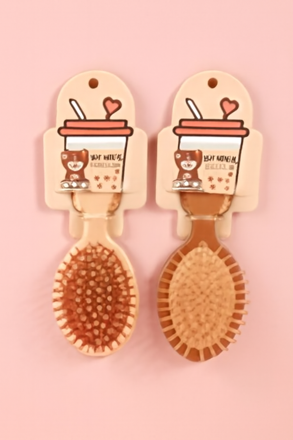 Bubble tea color oval airbag comb