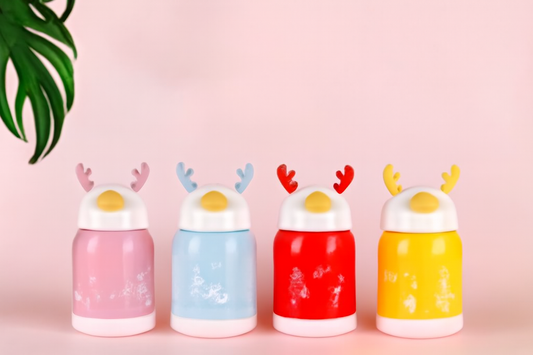Double Layer Cute Deer Glass Cup