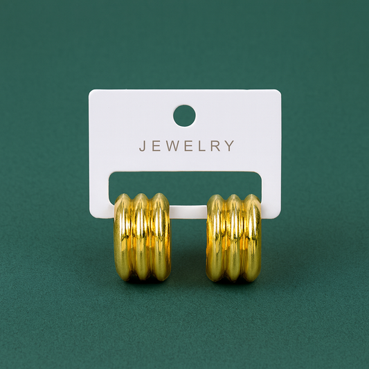 Golden Minimalist Chic Earrings