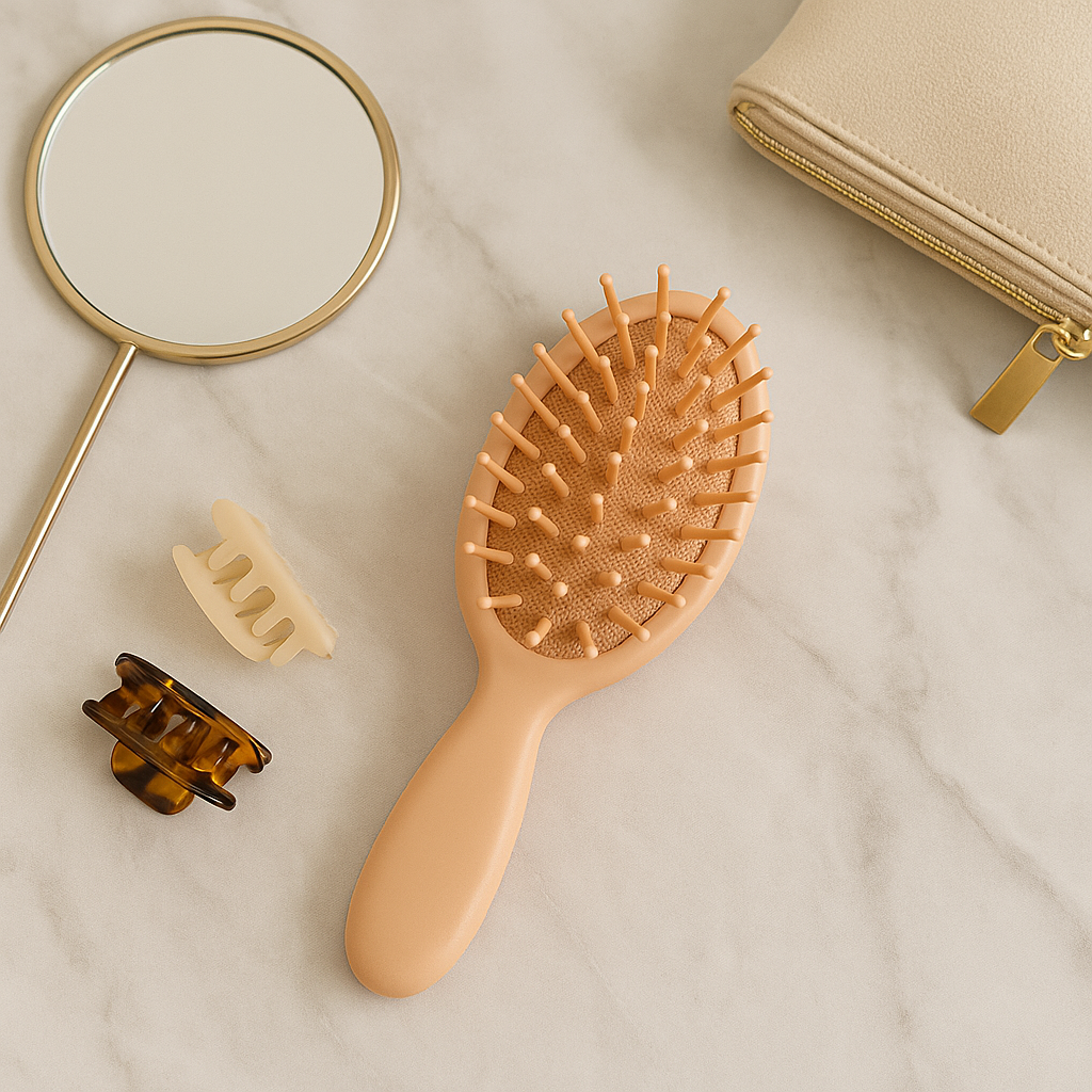 Bubble Tea Colour Oval Airbag Comb