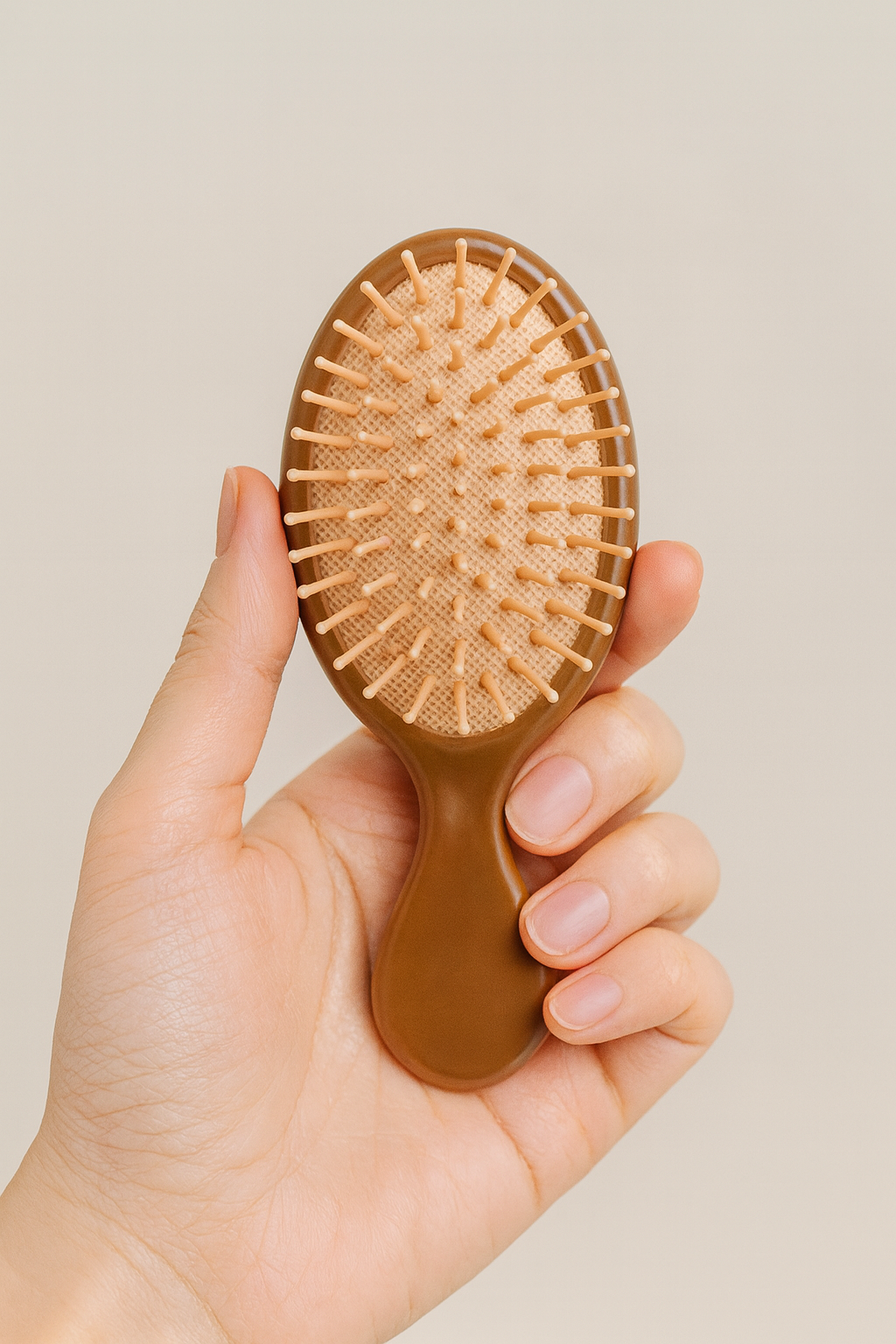 Bubble Tea Colour Oval Airbag Comb