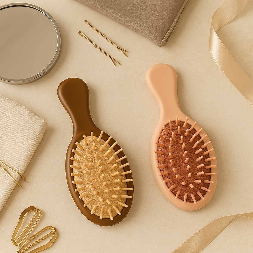 Bubble Tea Colour Oval Airbag Comb