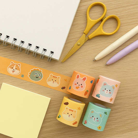 Cute Animal Stationery Tape-4 pcs pack