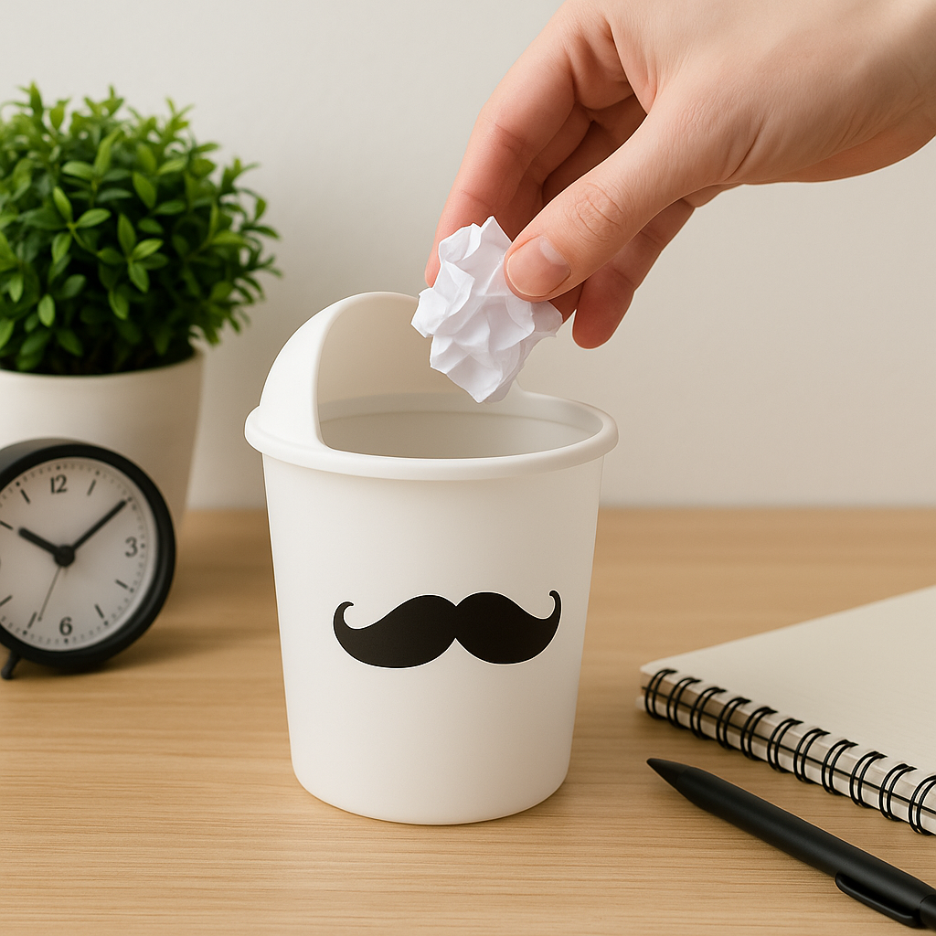 Chaplin Desk Trash Can