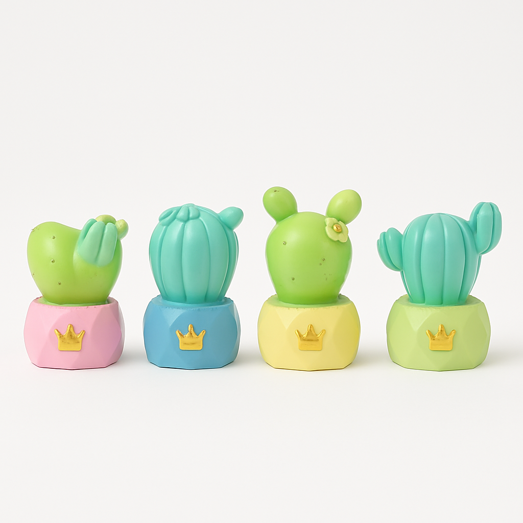 Cute Cactus Decoration-4 pcs