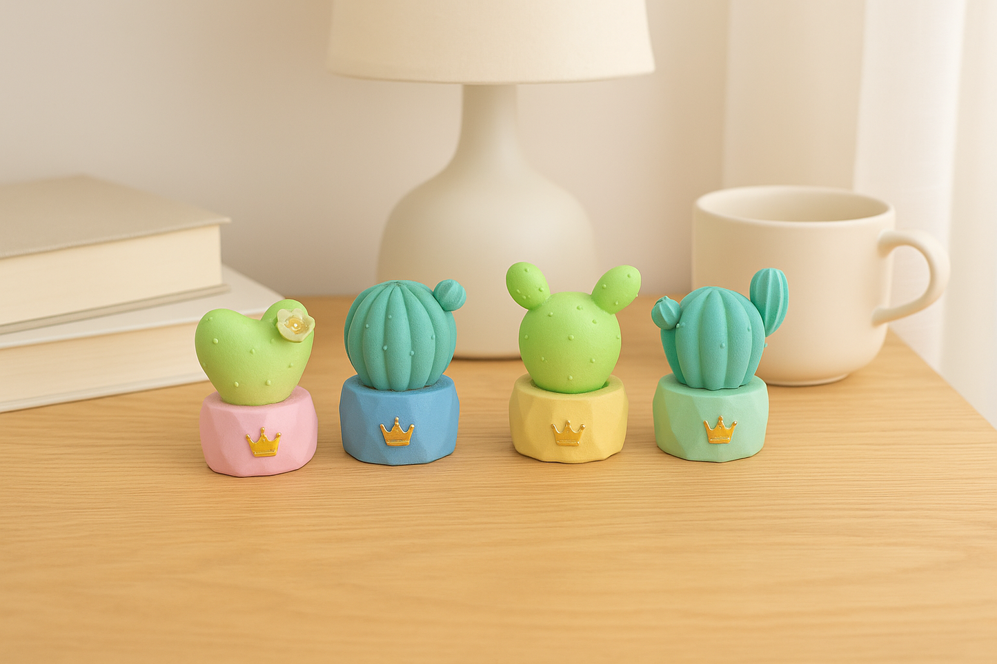 Cute Cactus Decoration-4 pcs