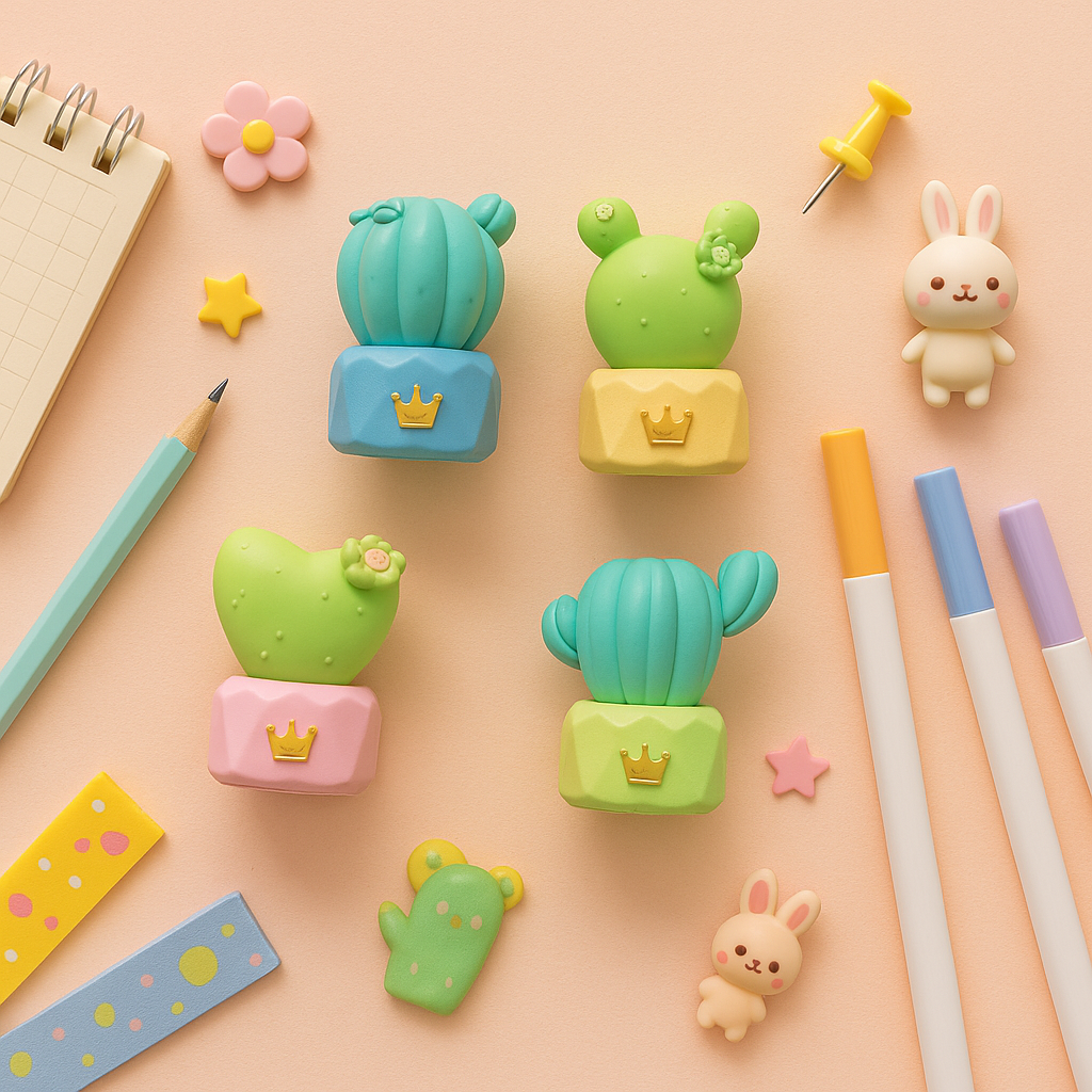 Cute Cactus Decoration-4 pcs