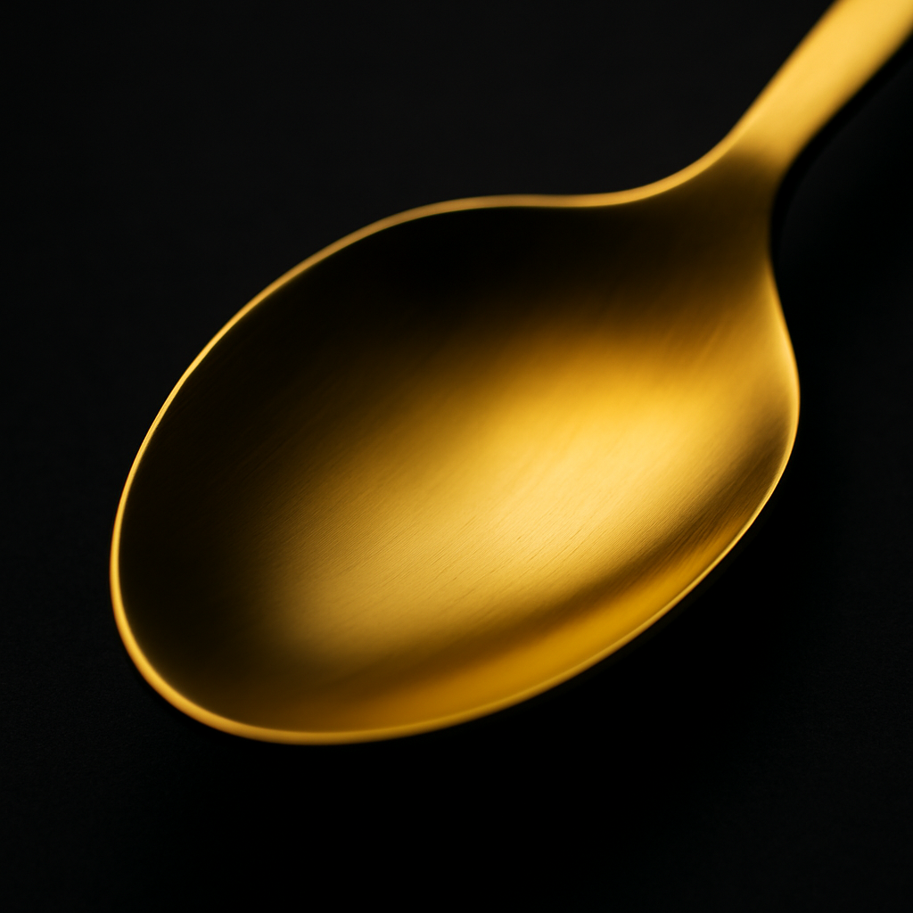 Gold Plated Pointed Spoon