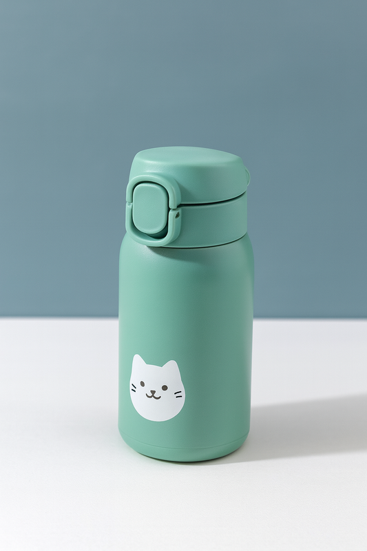 Cute Bunny Bottle – Heat-Resistant Glass (350ml)