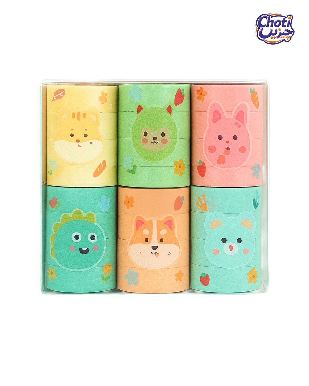 Cute Animal Stationery Tape-4 pcs pack