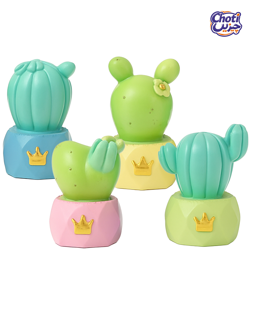 Cute Cactus Decoration-4 pcs