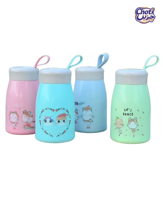 Double Layer Kitten Glass Cup