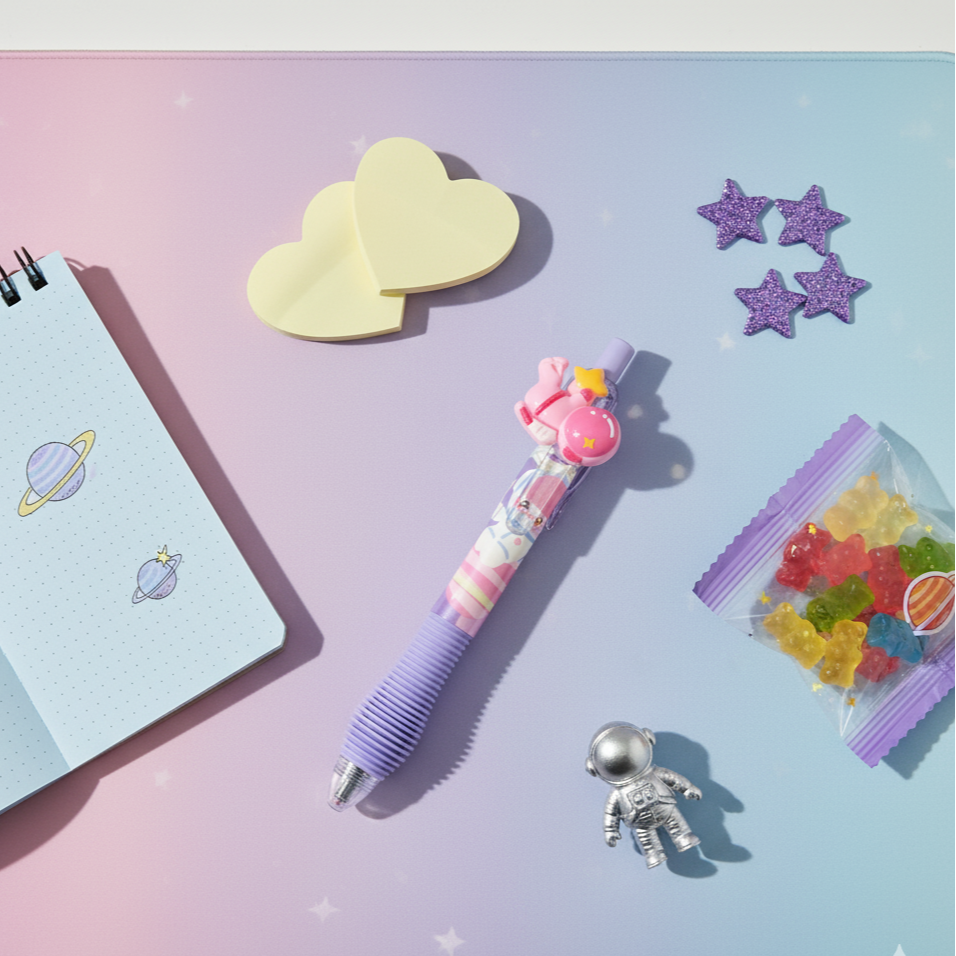 Astronaut Gel Pen-black