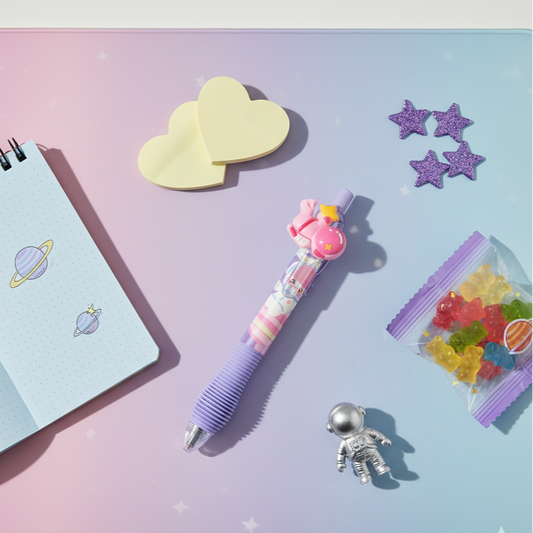 Astronaut Gel Pen-black