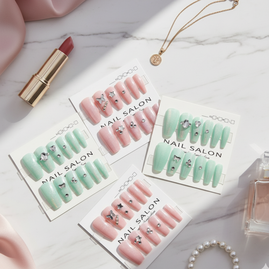 Crystal Press on Nails