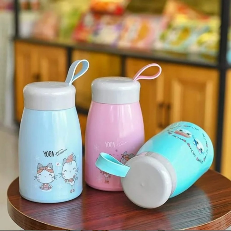 Double Layer Kitten Glass Cup