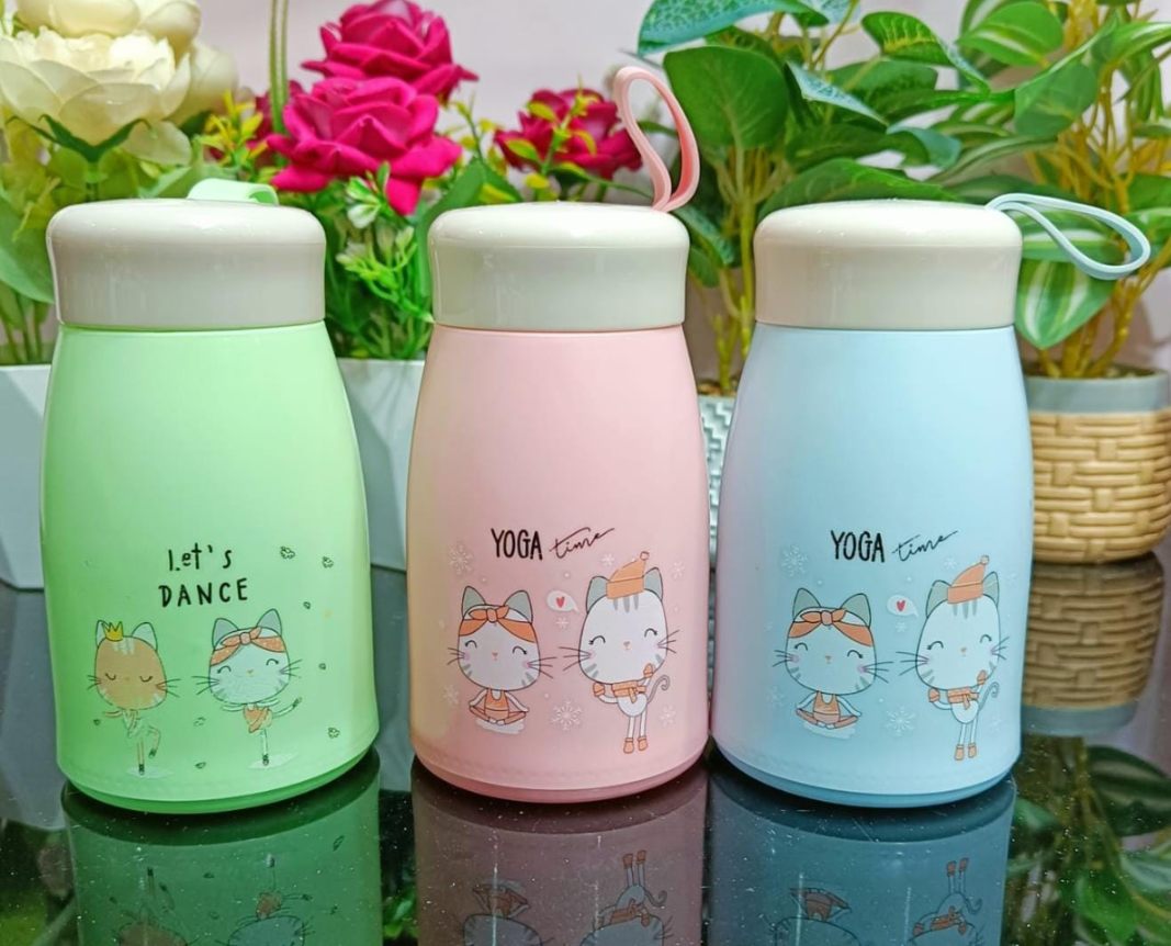 Double Layer Kitten Glass Cup