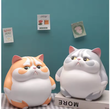 Small Chubby Cat Piggy Bank