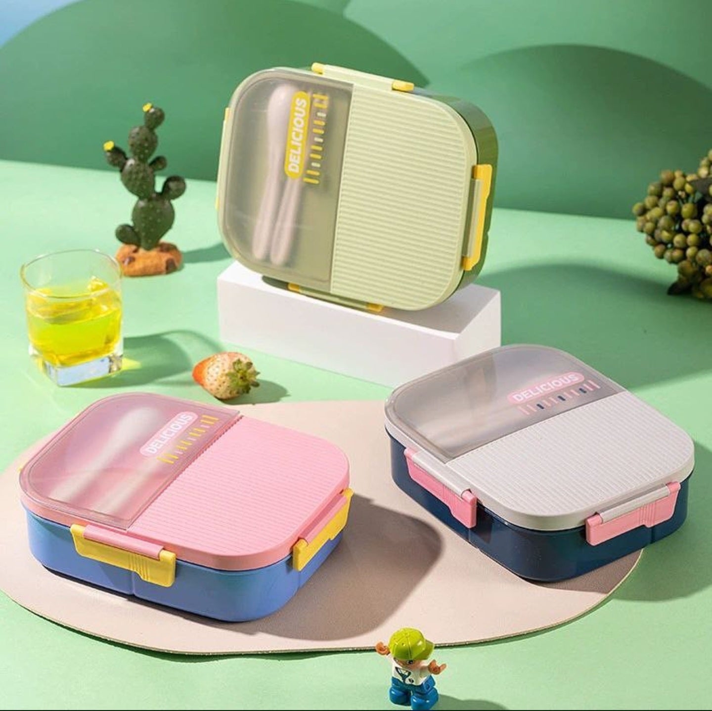 Lunch Box and Water Cup Set – Large (1250ml + 550ml)