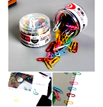 Plastic-Coated Paper Clips 33mm – 100 PCS