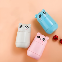 Cute Bear Portable Glass Bottle