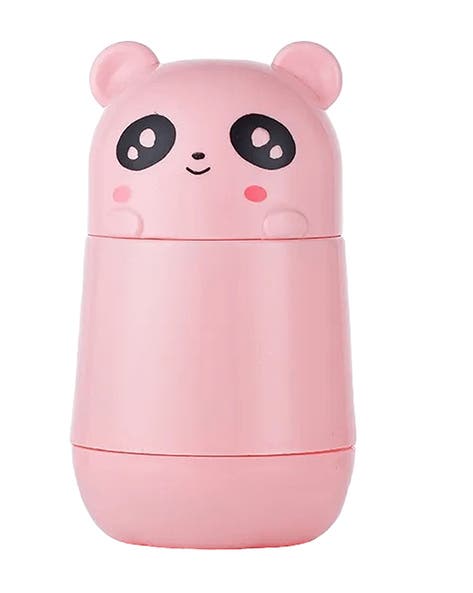 Cute Bear Portable Glass Bottle
