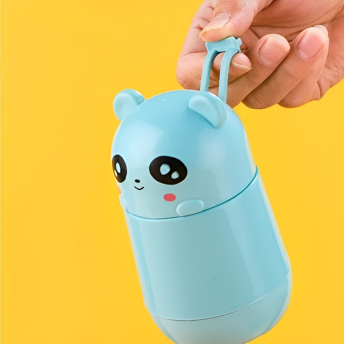 Cute Bear Portable Glass Bottle