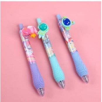 Astronaut clickable gel pen-black